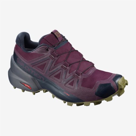 Salomon SPEEDCROSS 5 W Womens Trail Running Shoes Purple UK AMCU
